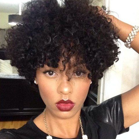 Afro Curly Weave Short Hairstyle
