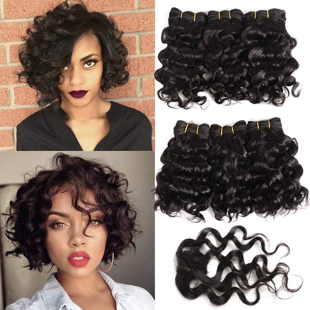 Bob Cut Curly Weave Short Hairstyle