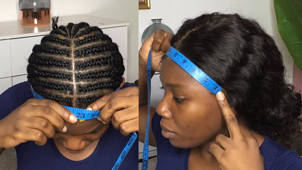 Measure your extension-hair for the perimeter braid.
