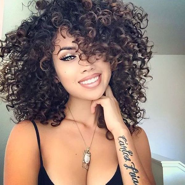 curly weave hairstyle