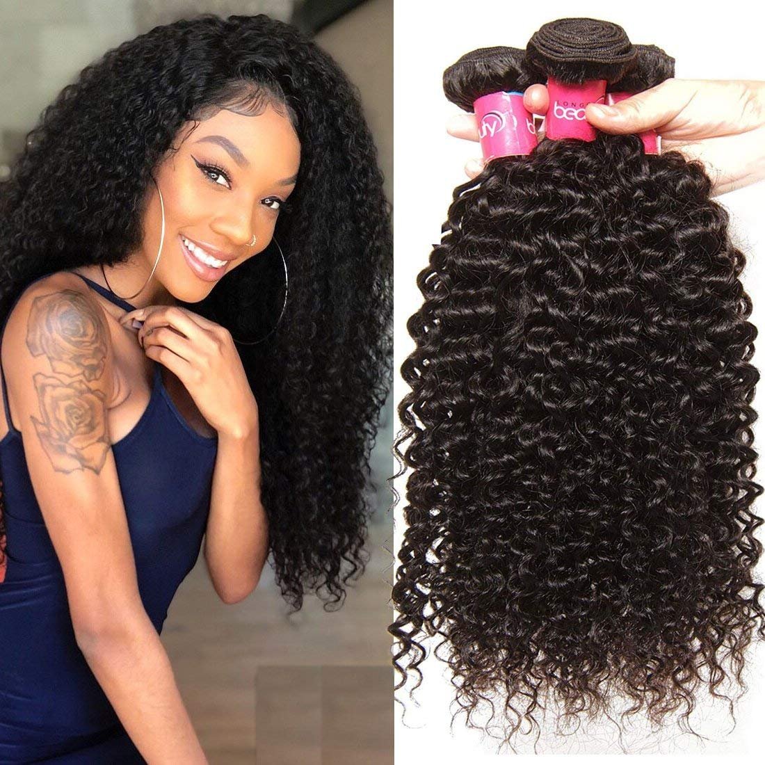 How to Apply a Quick Weave No Leave Out Curly Hair virgin human hair extensions