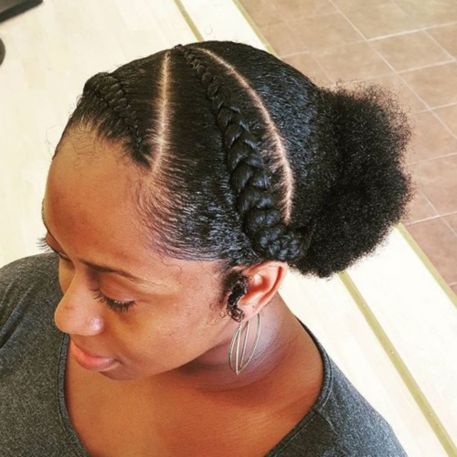 Protective Styles For Natural Hair Without Weave braided protective hairstyle for natural hair