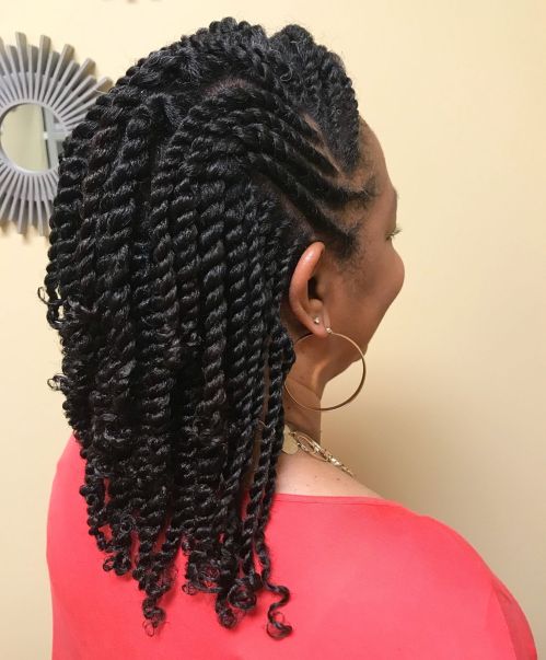 Protective Styles For Natural Hair Without Weave quick layered twists hairstyle
