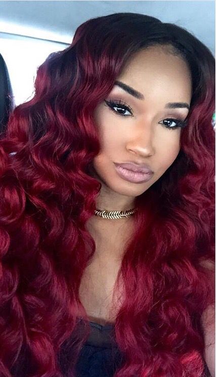 Red hair weave hair colors