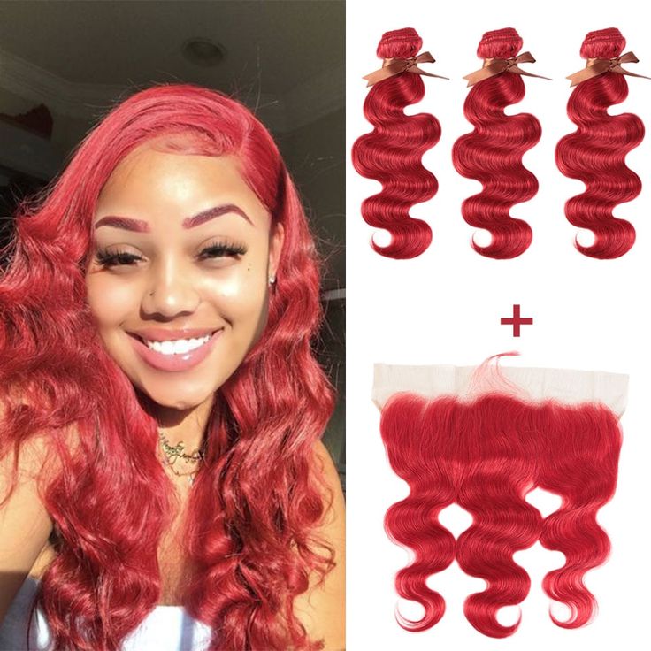 red hair weave bundles hair style