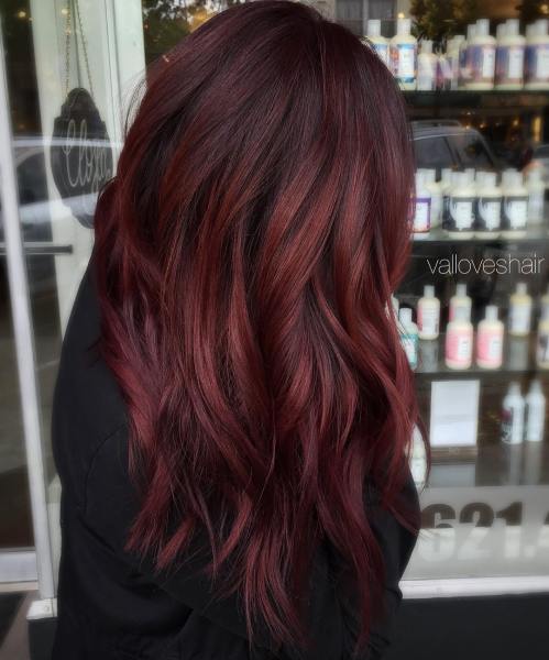 red hair weave color chart red violet