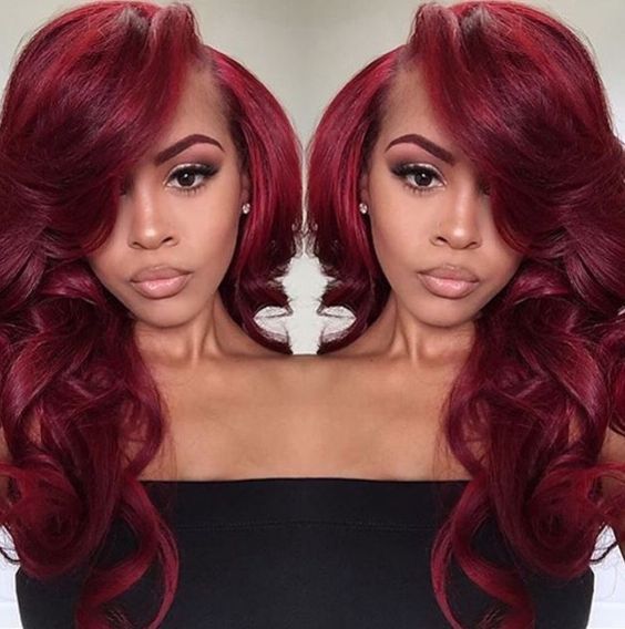 red weave bundles HAIR