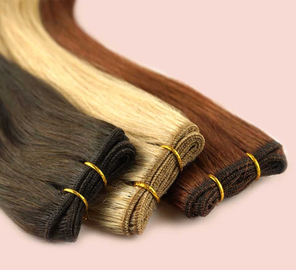 weave hair extensions weft human hair