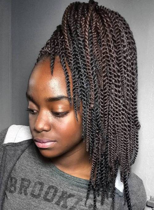 weave ponytail hairstyles for black hair ponytail from layered twists