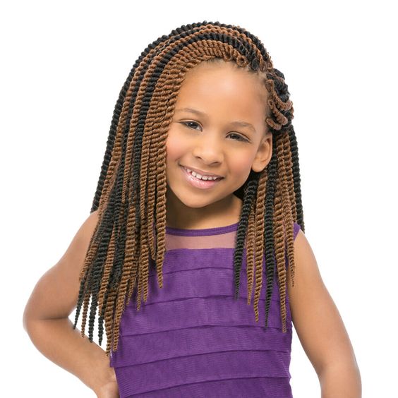 cute natural twist hairstyles for little black girl