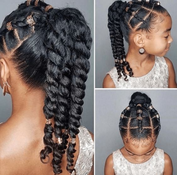 twist out hairstyles for natural hair for little black girl